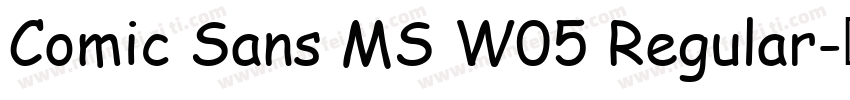Comic Sans MS W05 Regular字体转换
